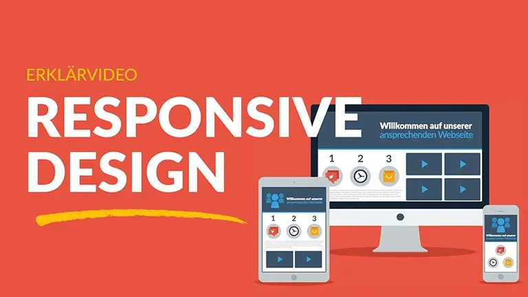 Was ist responsives Design? Entdecken Sie es in unserem Erklärvideo.